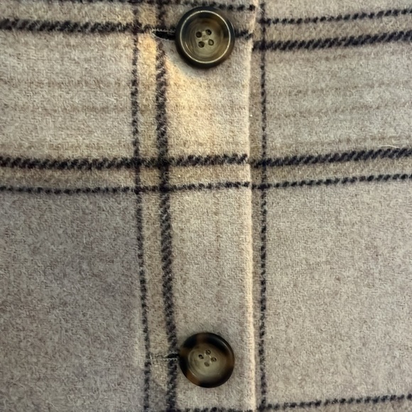 VTG-L.L. Bean-8 Reg-tan plaid-long sleeve, wool& cashmere blend,  blazer/jacket. - Picture 5 of 15